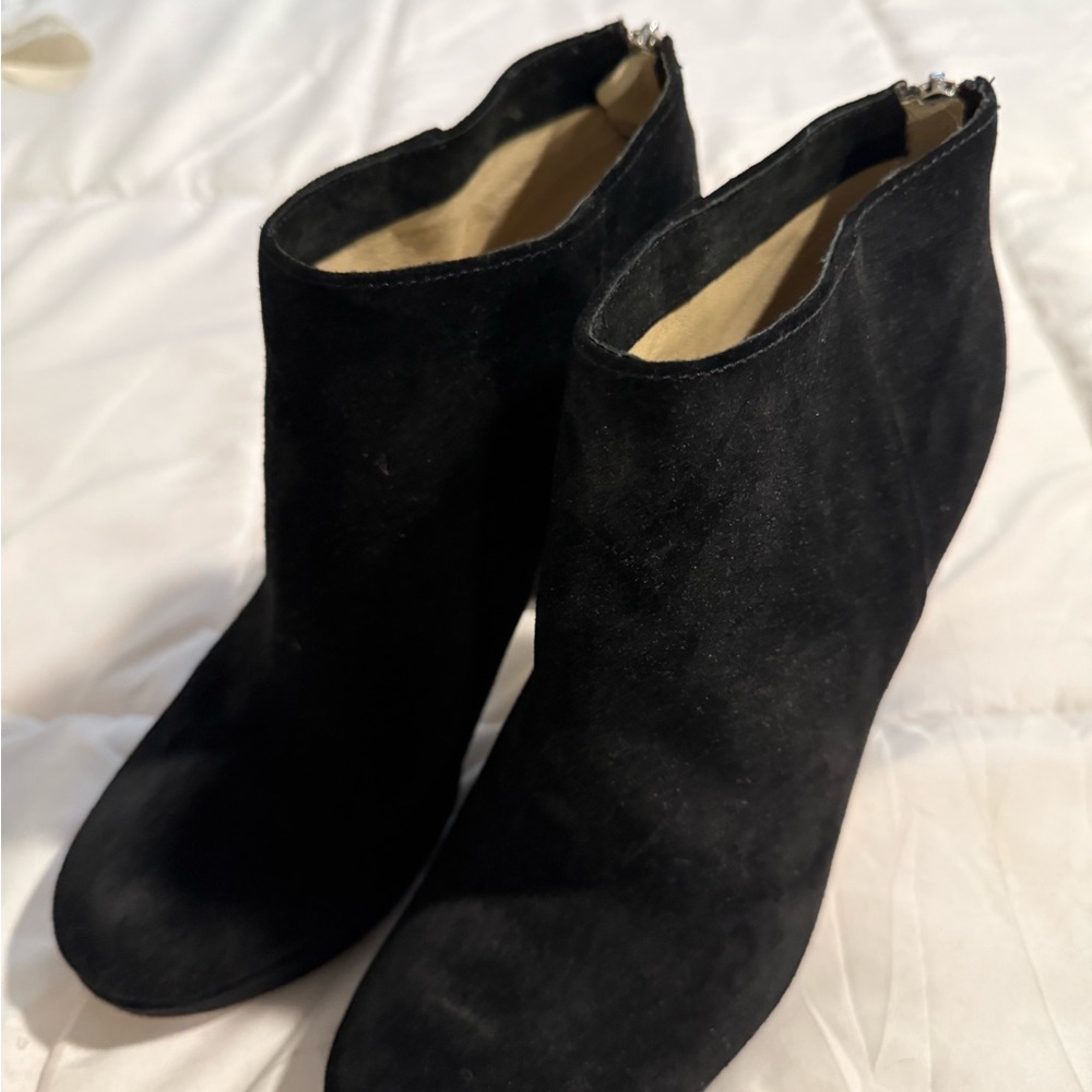 Michael Kors Black Suede Ankle Booties